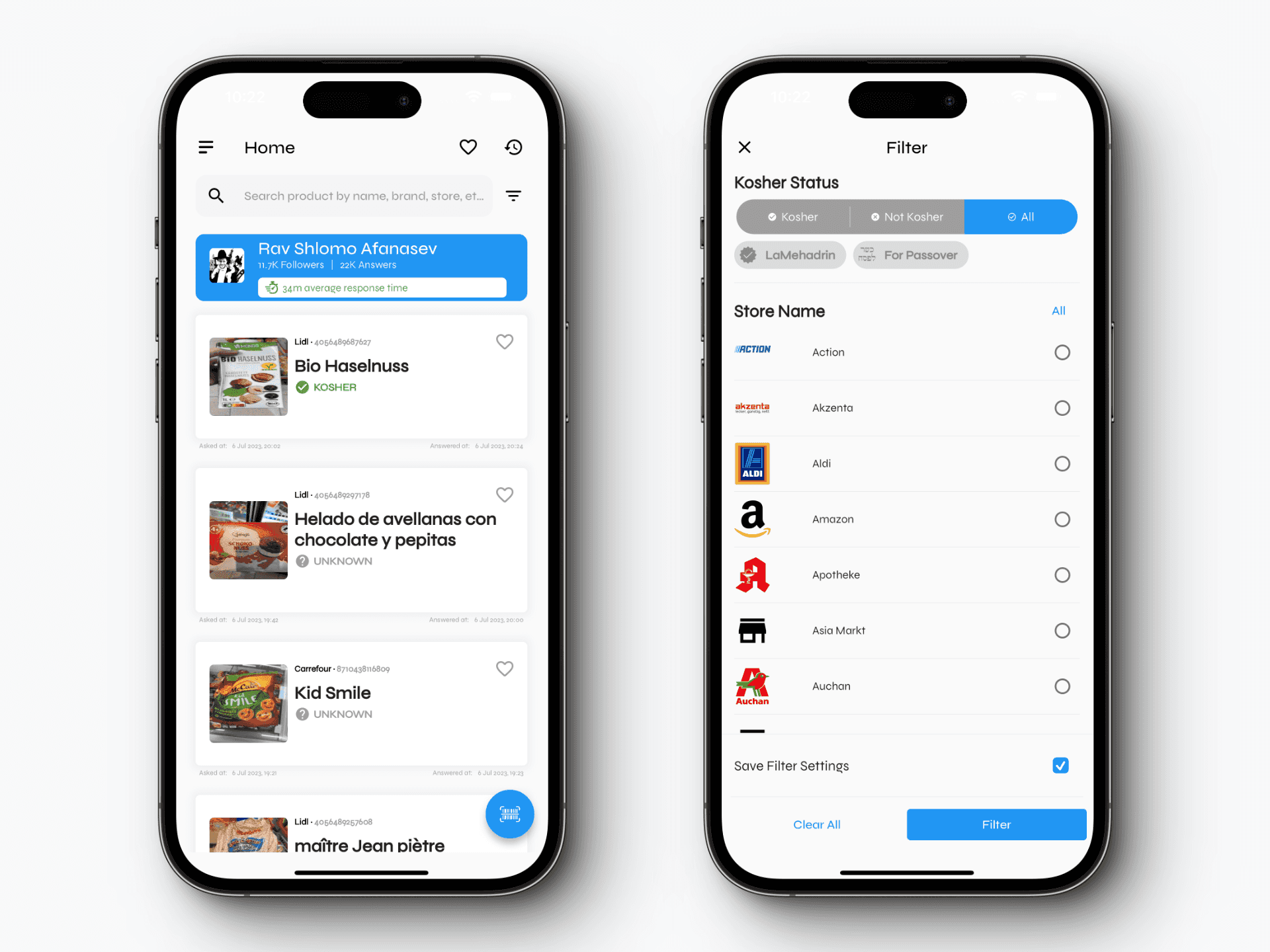 Product feed & filter