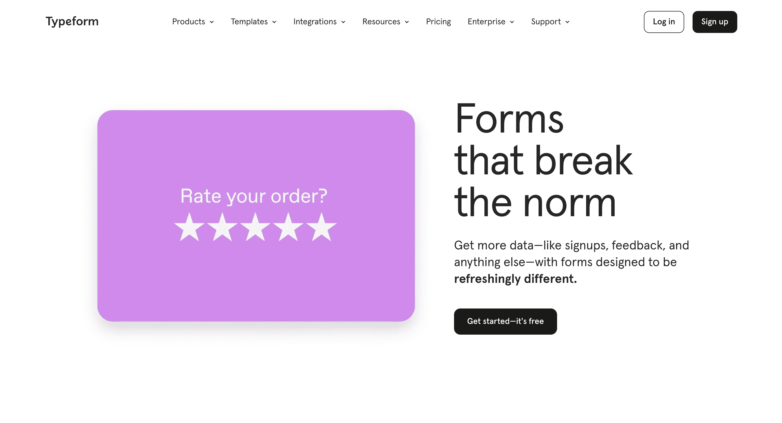 Typeform, a multi-page standalone form-builder.