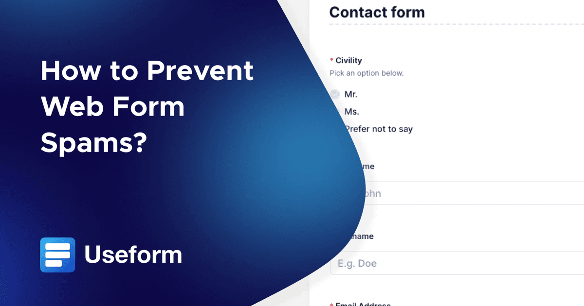 How to Prevent Spam in Online Forms? thumbnail