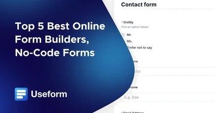 Form Best Code Top 5 Online Form Builders, No-Code Forms | Useform