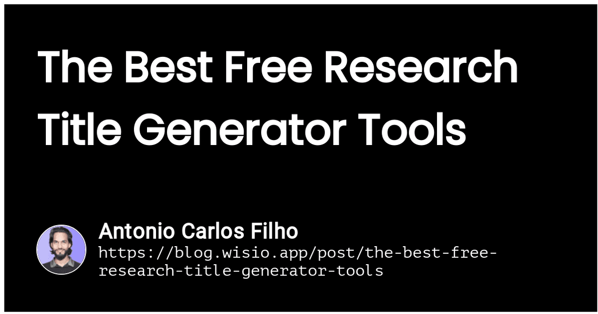 The Best Free Research Title Generator Tools thumbnail