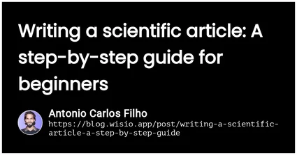 Writing a scientific article: A step-by-step guide for beginners ...